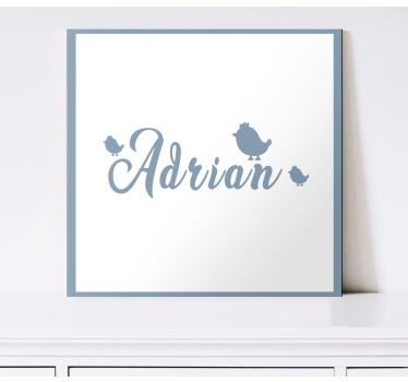 Quadro com o abecedário arte personalizada com nome - TenStickers