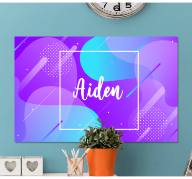 Quadro com o abecedário design de nome personalizado - TenStickers