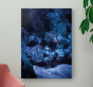Quadro de peixes cena subaquática - TenStickers