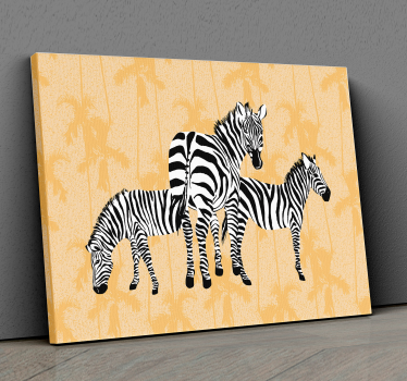 Quadro de animais Palmas e - TenStickers