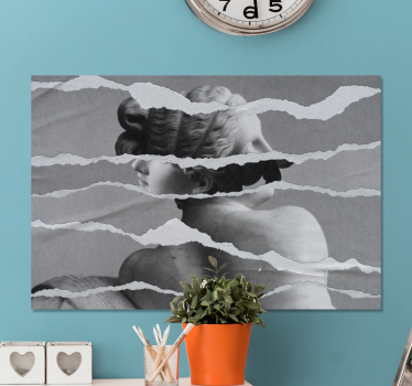 Quadro de arte escultura em papel rasgado - TenStickers