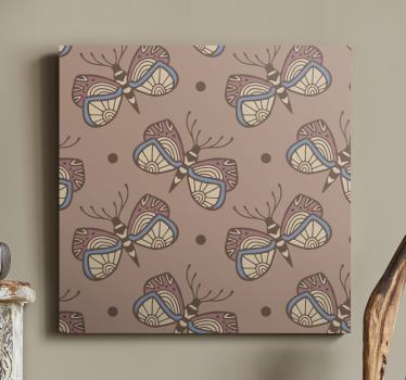 Quadro de borboletas com padrão intricado - TenStickers