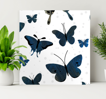 Quadro de borboletas com padrões diversos - TenStickers