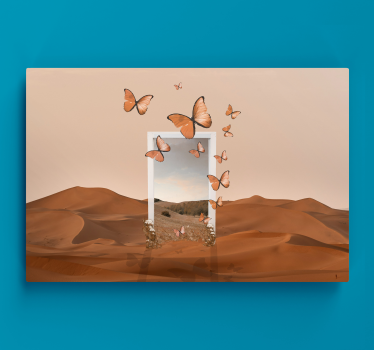 Quadro de borboletas paisagem de borboletas - TenStickers