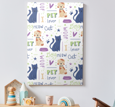 Quadro de cães coleção amantes de pets - TenStickers
