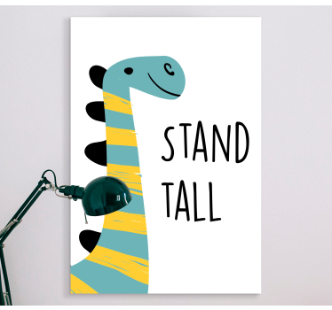 Quadro de dinossauro feliz - TenStickers