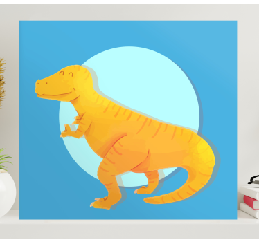 Quadro de dinossauro t-rex alegre - TenStickers
