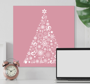 Quadro de flores Árvore floral festiva - TenStickers