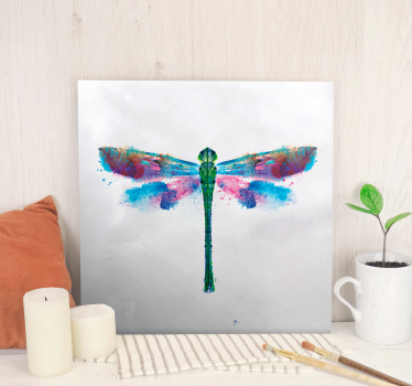 Quadro de libélulas com design colorido - TenStickers