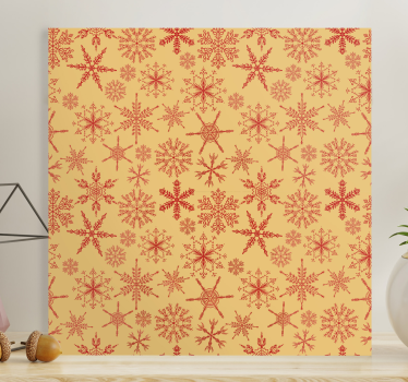 Quadro de paisage padrão de flocos de neve - TenStickers