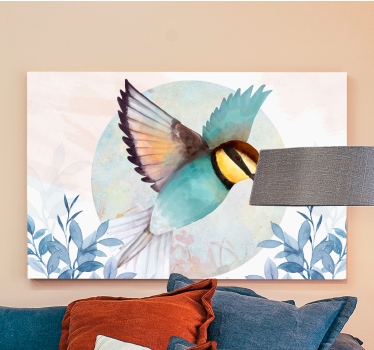 Quadro de pássaros cena do pássaro azul voador - TenStickers