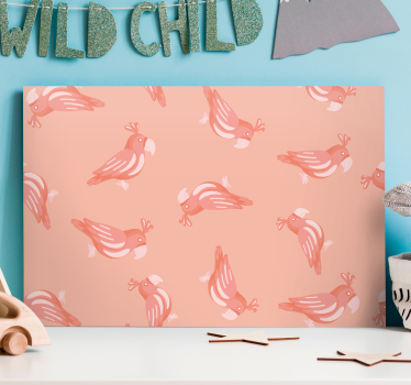 Quadro de pássaros com padrões encantadores - TenStickers