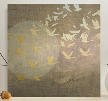 Quadro de pássaros grupo de aves - TenStickers