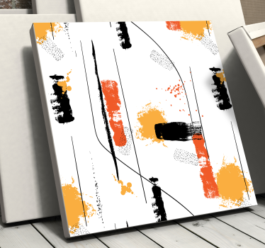Quadro Decorativo abstrato Arte abstrata linear - TenStickers