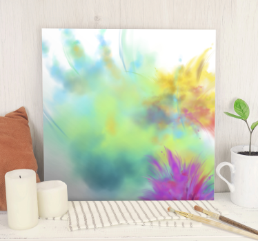 Quadro Decorativo abstrato Explosão de cor - TenStickers