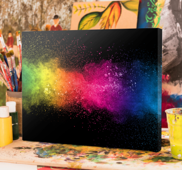 Quadro Decorativo abstrato Respingo multicolor - TenStickers