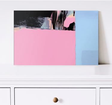 Quadro decorativo abstrato segmentos de cor - TenStickers