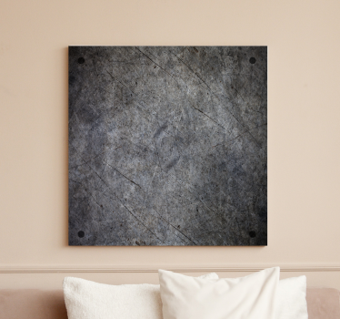 Quadro decorativo abstrato superfície cinza texturizada - TenStickers