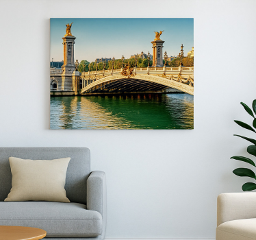 Quadro de arte a ponte do sena - TenStickers
