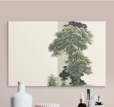 Quadro Decorativo de arte Desenho de árvore estética - TenStickers