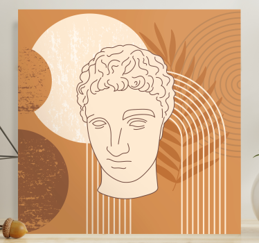 Quadro Decorativo de arte Escultura antiga mínima de hermes - TenStickers