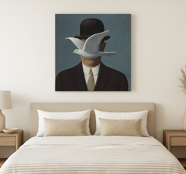 Quadro de arte homem de chapéu-coco - TenStickers