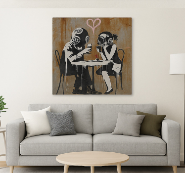 Quadro de arte jantar de casal em grupo de reflexão - TenStickers