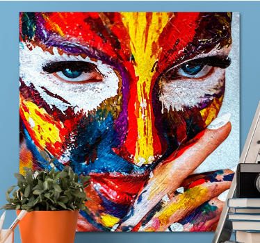 Quadro Decorativo de arte Mulher pintada a óleo - TenStickers