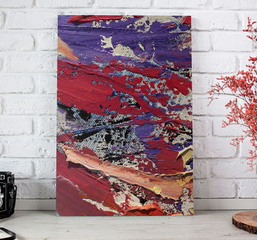 Quadro Decorativo de arte Pintura com respingos de cores - TenStickers