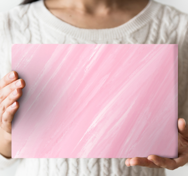 Quadro Decorativo de arte Pintura rosa estilo kawaii - TenStickers