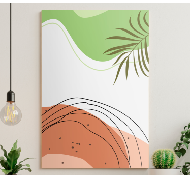 Quadro Decorativo de arte Respingo verde escuro - TenStickers