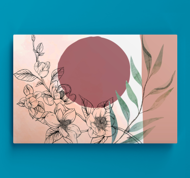 Quadro Decorativo de arte Tons de rosa estilo glamour - TenStickers