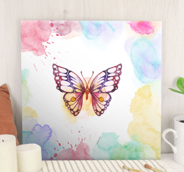 Quadro Decorativo de borboletas Multicolor artístico - TenStickers