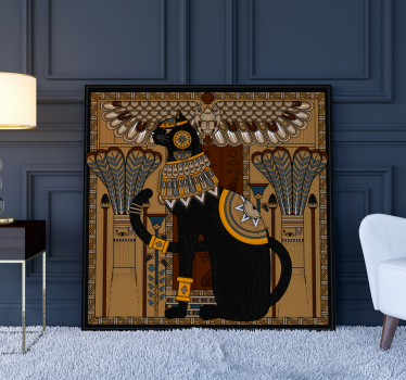 Quadro Decorativo de gatos Gato egípcio - TenStickers