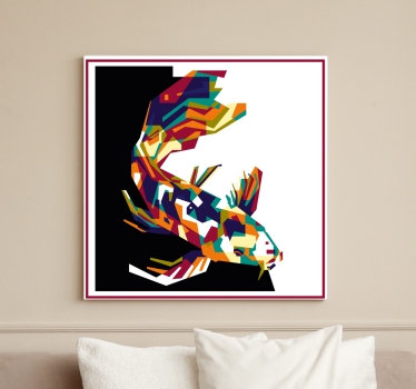 Quadro decorativo de peixes Peixes multicoloridos modernos - TenStickers