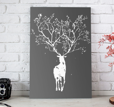 Quadro Decorativo de veados Veado de árvore - TenStickers