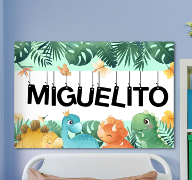 Quadro Decorativo dinossauro Dinossauros nomeados - TenStickers