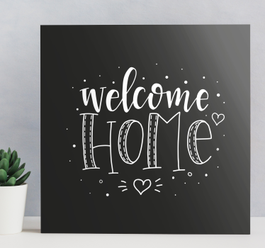 Quadro Decorativo hall de entrada Bem-vindo a casa impressão da t - TenStickers