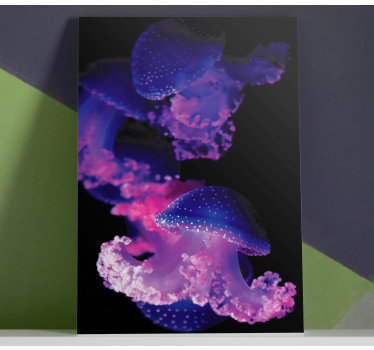 Quadro Decorativo moderno água-viva roxa - TenStickers