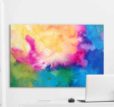 Quadro Decorativo moderno Explosão artística - TenStickers