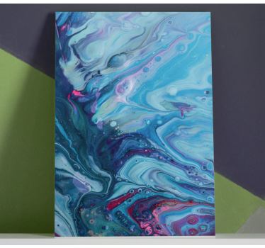 Quadro Decorativo moderno Gradiente acrílico azul - TenStickers
