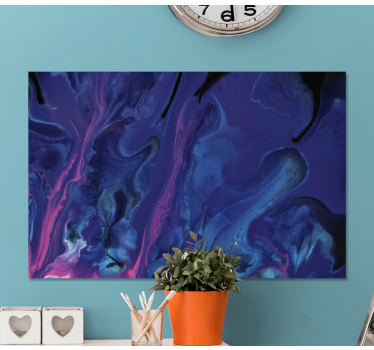 Quadro Decorativo moderno Gradiente roxo e azul - TenStickers