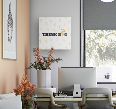 Quadro frase motivacional esta é uma frase de exemplo.Esta é uma  - TenStickers