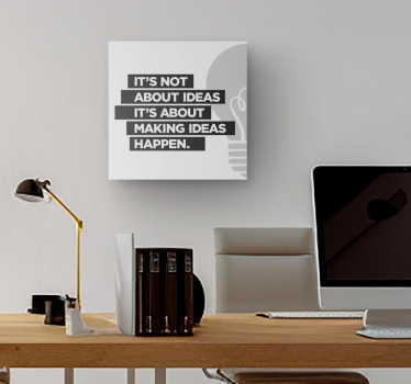 Quadro frase motivacional idéias são como pequenas sementes. Eles - TenStickers