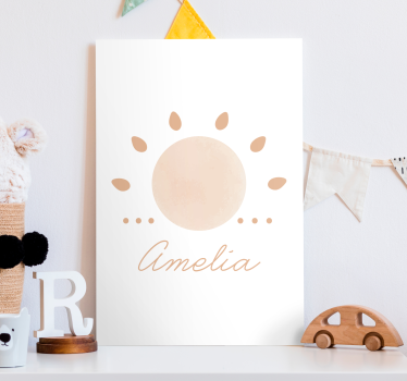 Quadro Decorativo nórdico Sol mínimo abstrato - TenStickers