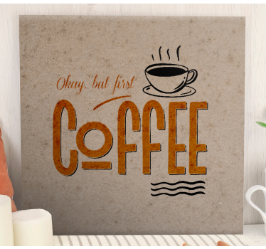 Quadro Decorativo para cozinha Bela frase vintage - TenStickers