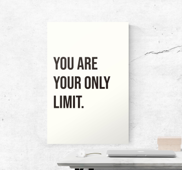 Quadro Decorativo para escritório Texto inspirador simples - TenStickers