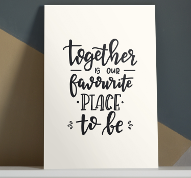 Quadro Decorativo para quarto Citação de frase de texto - TenStickers