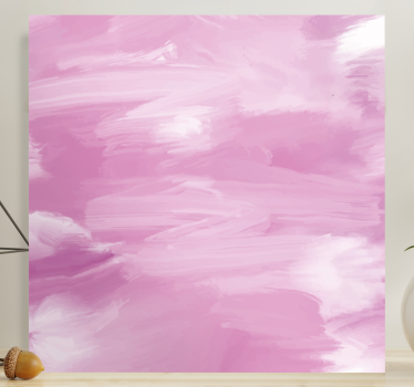 Quadro Decorativo para quarto Pintura rosa pastel - TenStickers