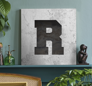 Quadro Decorativo vintage Carta personalizada estilo industrial - TenStickers